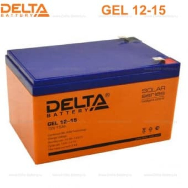 Аккумуляторная батарея Delta GEL 12-15 (12V / 15Ah) в Апатитах Аккумуляторная батарея Delta GEL 12-15 (12V / 15Ah) в Апатитах