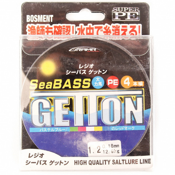 Шнур плетеный GettOn SeaBass 0,30 мм 100 метров в Апатитах